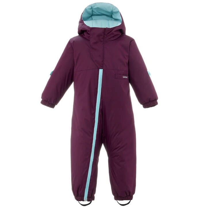 WEDZE REFURBISHED BABY SKI SUIT - WARM LUGIKLIP PURPLE 3 WEDZE REFURBISHED BABY SKI SUIT - WARM LUGIKLIP PURPLE - Image 3