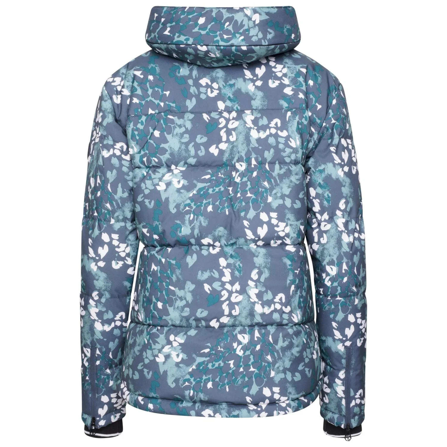 Dare 2b Womens/Ladies Verdict Animal Print Insulated Hooded Ski Jacket (Canton Green) 2 Dare 2b Womens/Ladies Verdict Animal Print Insulated Hooded Ski Jacket (Canton Green) - Image 2