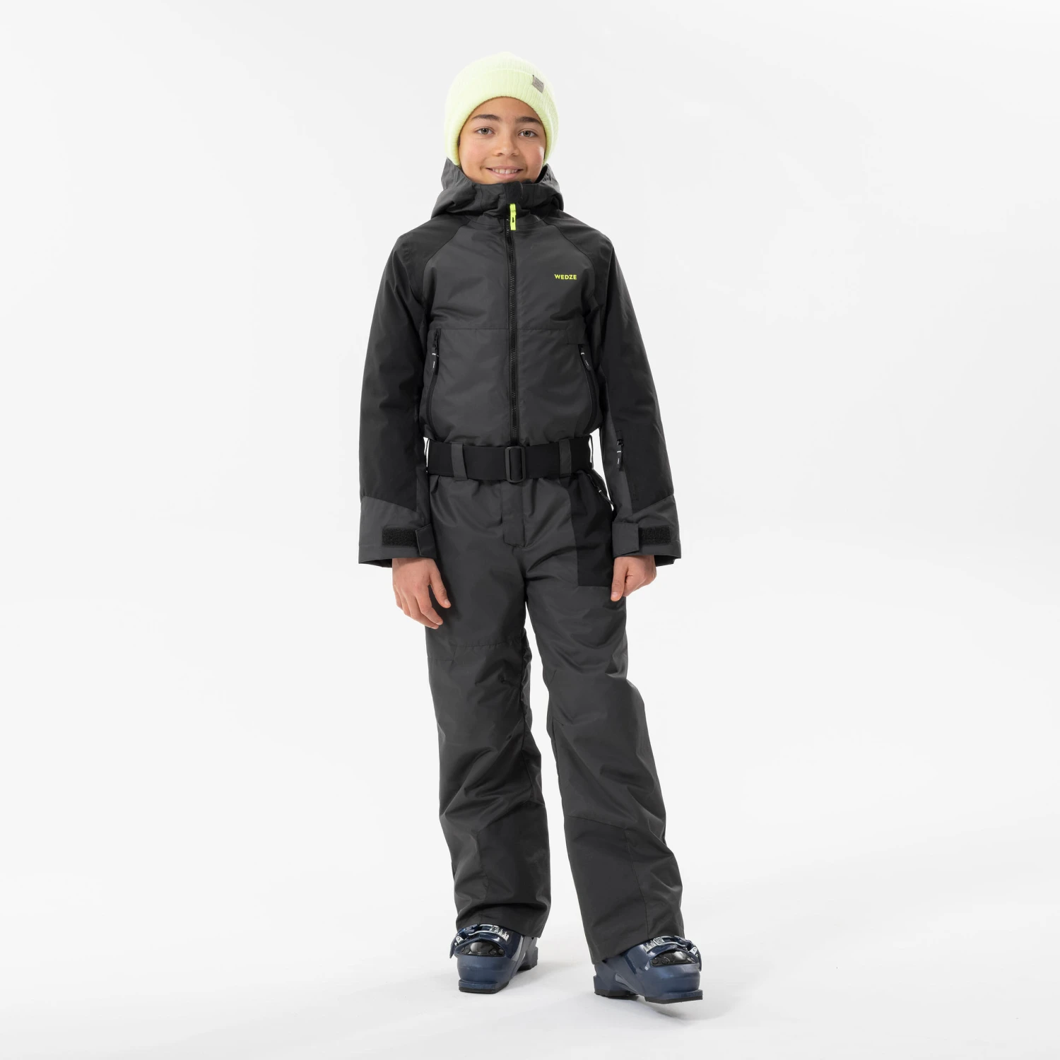 WEDZE KIDS’ WARM AND WATERPROOF SKI SUIT 500 GREY 14 WEDZE KIDS’ WARM AND WATERPROOF SKI SUIT 500 GREY - Image 14
