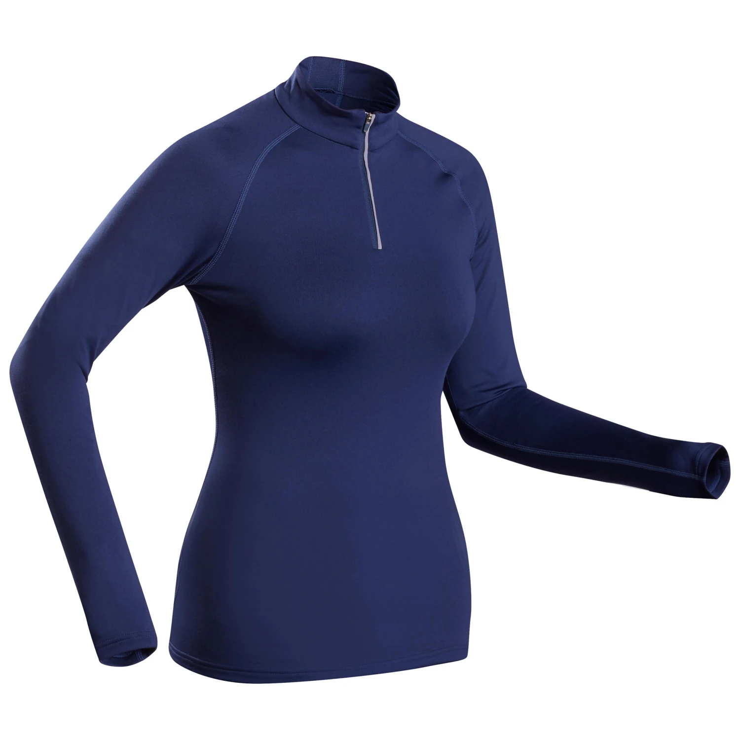 WEDZE Women's Ski Base Layer 500 FFS 1/2 Zip Top 2 WEDZE Women's Ski Base Layer 500 FFS 1/2 Zip Top - Image 2
