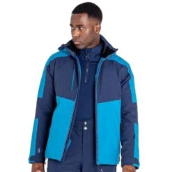 Dare 2b Mens Emulate Waterproof Ski Jacket (Dark Methyl Blue/Nightfall Navy)