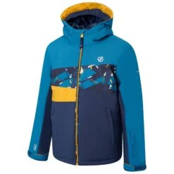Dare 2b Childrens/Kids Geometric Waterproof Ski Jacket (Dark Denim) -Ski Sale Store k1d4fb642cdeb3fb799f9e29538806a0b
