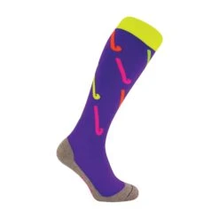 Knee High Hockey Socks With Hockey Stick Designs | Kids Sizes