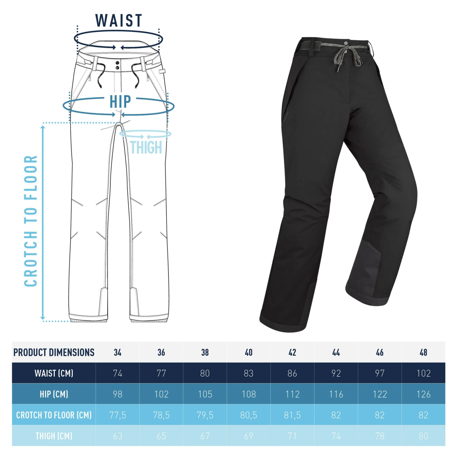 Women's Snowboard Trousers 5 Women's Snowboard Trousers - Image 5