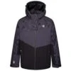 Dare 2b Childrens/Kids Humour II Geometric Ski Jacket (Black/Ebony Grey)