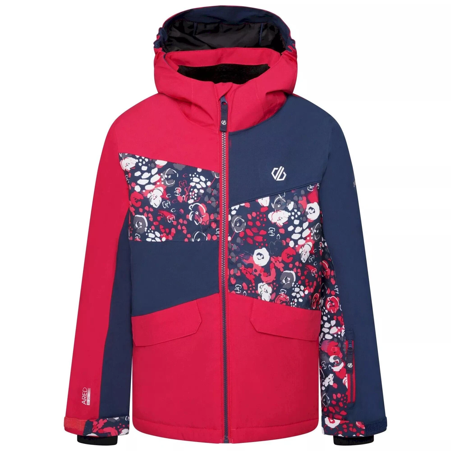 Dare 2b Childrens/Kids Glee II Floral Ski Jacket (Virtual Pink/Moonlight) 1 Dare 2b Childrens/Kids Glee II Floral Ski Jacket (Virtual Pink/Moonlight)