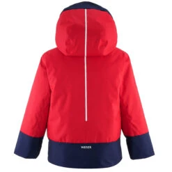 WEDZE KIDS' WARM AND WATERPROOF SKI JACKET 500 PULL'N FIT RED / NAVY -Ski Sale Store k2c777c4a454121c43c8cb3779b4e9c08