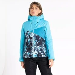 Dare 2b Womens/Ladies Determined Printed Insulated Waterproof Ski Jacket (River -Ski Sale Store k3793a8ca5671153f082cb1e3693a0b4e