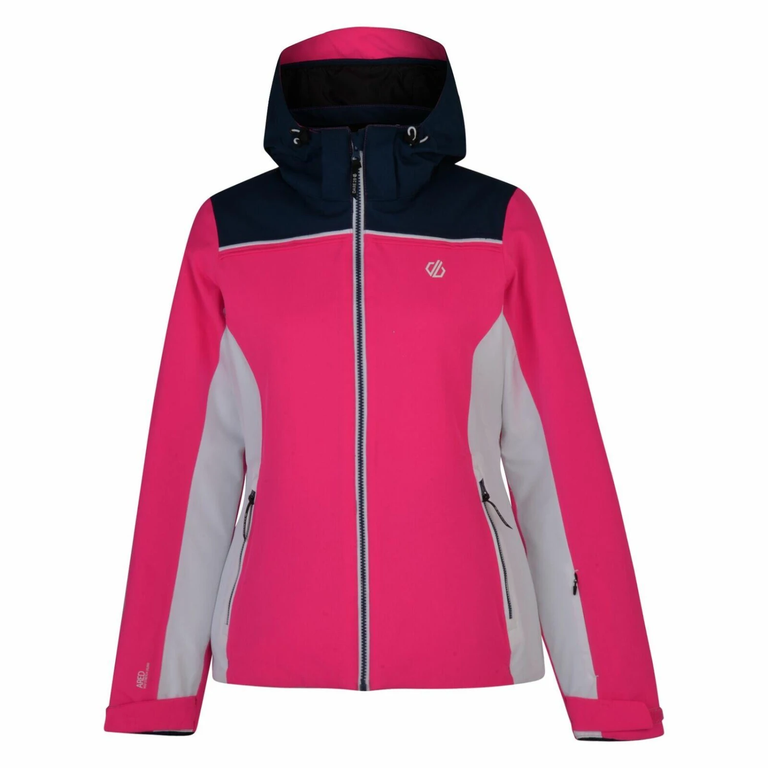 Dare 2b Womens/Ladies Validate Waterproof Ski Jacket (Cyber Pink/Blue Wing) 1 Dare 2b Womens/Ladies Validate Waterproof Ski Jacket (Cyber Pink/Blue Wing)
