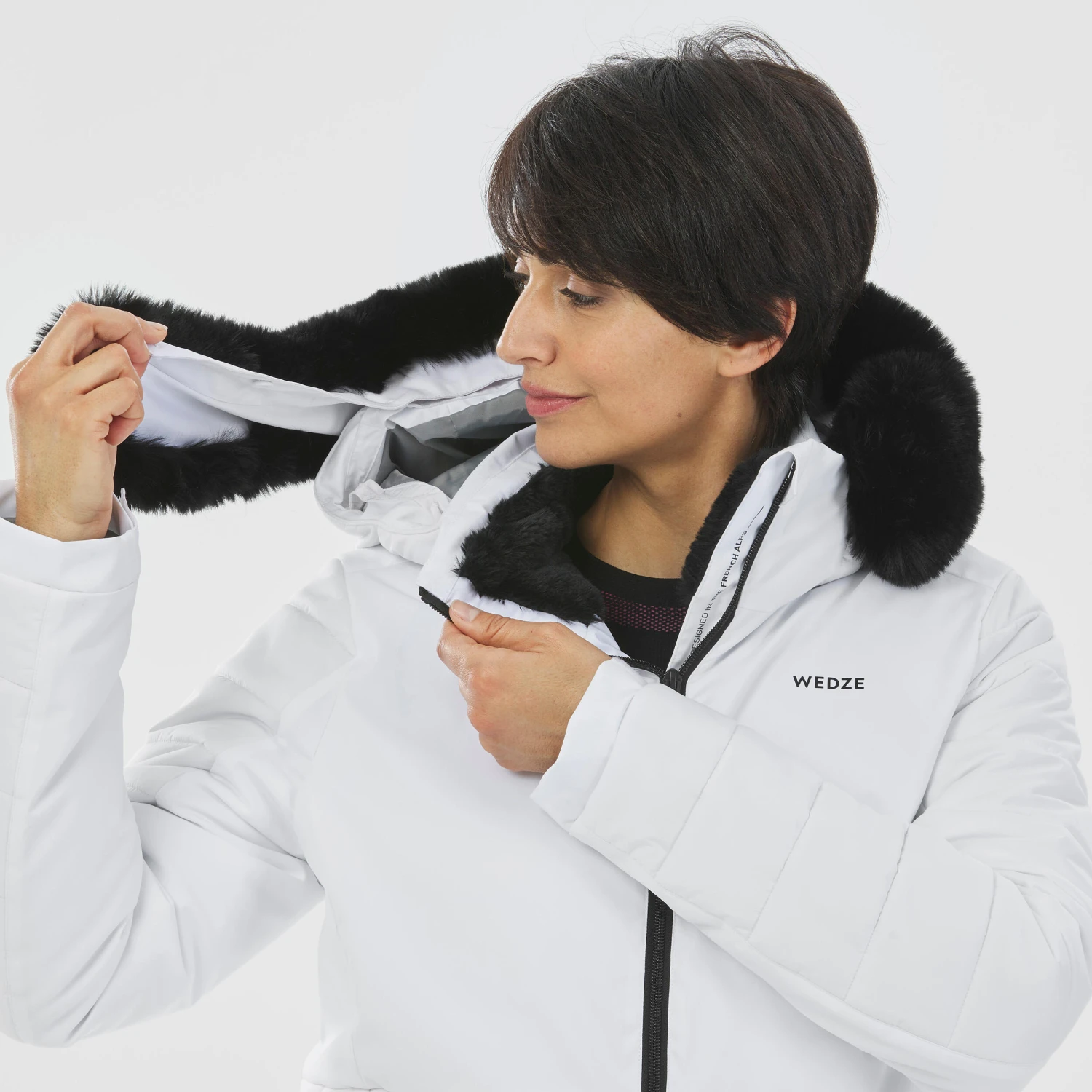 WEDZE Women's Mid-Length Warm Ski Jacket 100 11 WEDZE Women's Mid-Length Warm Ski Jacket 100 - Image 11