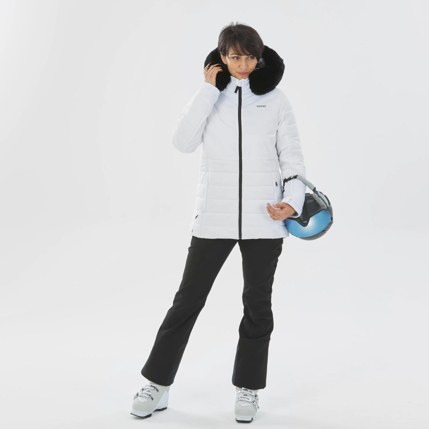 WEDZE Women's Mid-Length Warm Ski Jacket 100 5 WEDZE Women's Mid-Length Warm Ski Jacket 100 - Image 5
