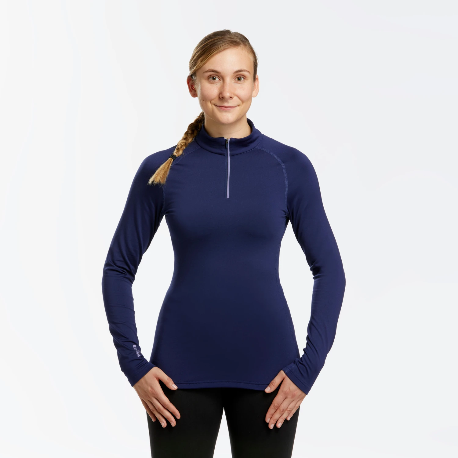 WEDZE Women's Ski Base Layer 500 FFS 1/2 Zip Top 8 WEDZE Women's Ski Base Layer 500 FFS 1/2 Zip Top - Image 8