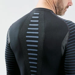 WEDZE Men’s Seamless Ski Base Layer Top BL 980 – Blue/Grey -Ski Sale Store k53116a60db7320604172cf6ac68a26af