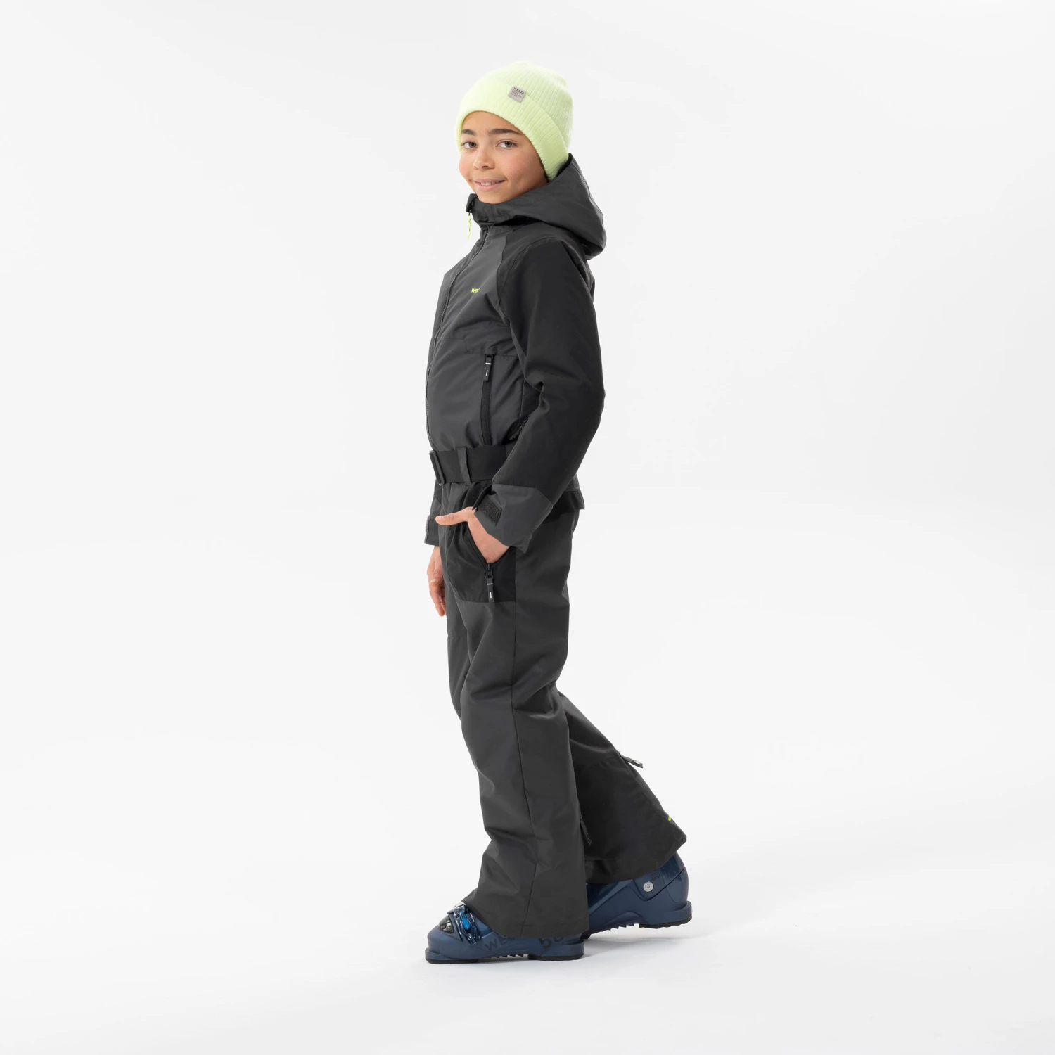 WEDZE KIDS’ WARM AND WATERPROOF SKI SUIT 500 GREY 13 WEDZE KIDS’ WARM AND WATERPROOF SKI SUIT 500 GREY - Image 13