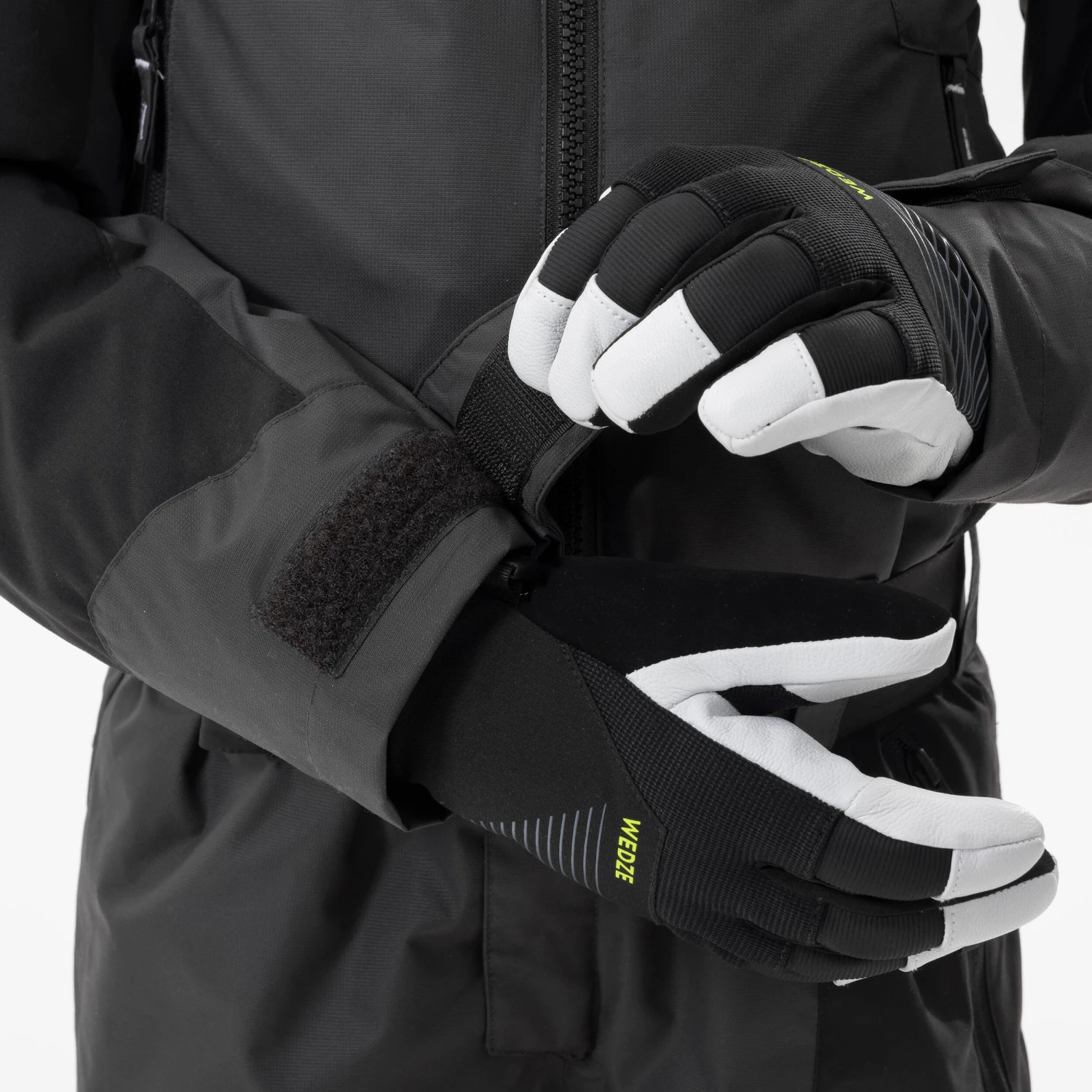 WEDZE KIDS’ WARM AND WATERPROOF SKI SUIT 500 GREY 2 WEDZE KIDS’ WARM AND WATERPROOF SKI SUIT 500 GREY - Image 2