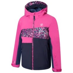 Dare 2b Childrens/Kids Humour Leopard Print Waterproof Ski Jacket (Raspberry Rose) -Ski Sale Store k62eaf9c8bfce97f86b857bb121166b96