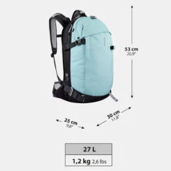 WEDZE SKI SNOWBOARD BACKPACK WITH BACK PROTECTOR - BP SKI FR500 DEFENSE M/S -Ski Sale Store k7b1cdf7fbb5944ca004e96b5d1d02e17