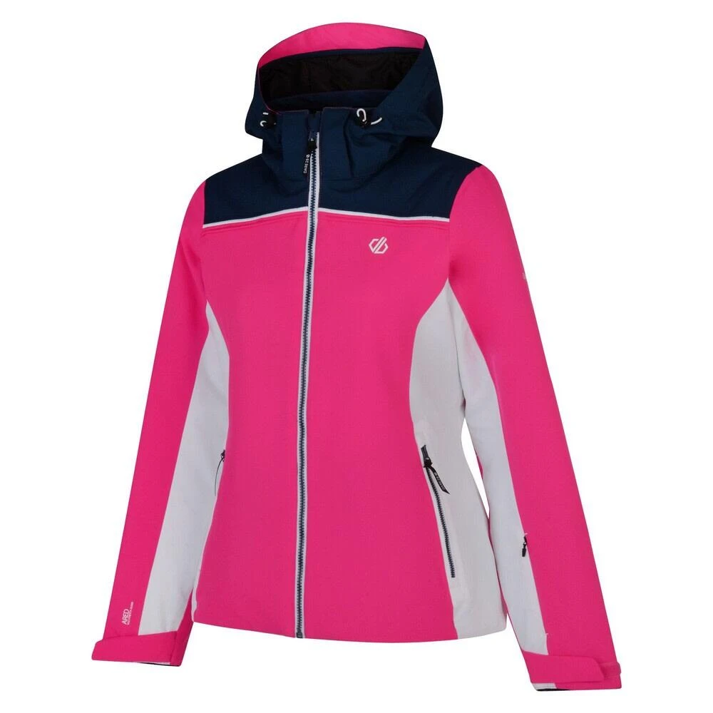 Dare 2b Womens/Ladies Validate Waterproof Ski Jacket (Cyber Pink/Blue Wing) 2 Dare 2b Womens/Ladies Validate Waterproof Ski Jacket (Cyber Pink/Blue Wing) - Image 2