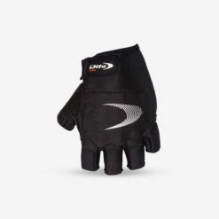 Dita Kids'/Adult Field Hockey Medium Intensity Half Finger Glove Xlite - Black/White