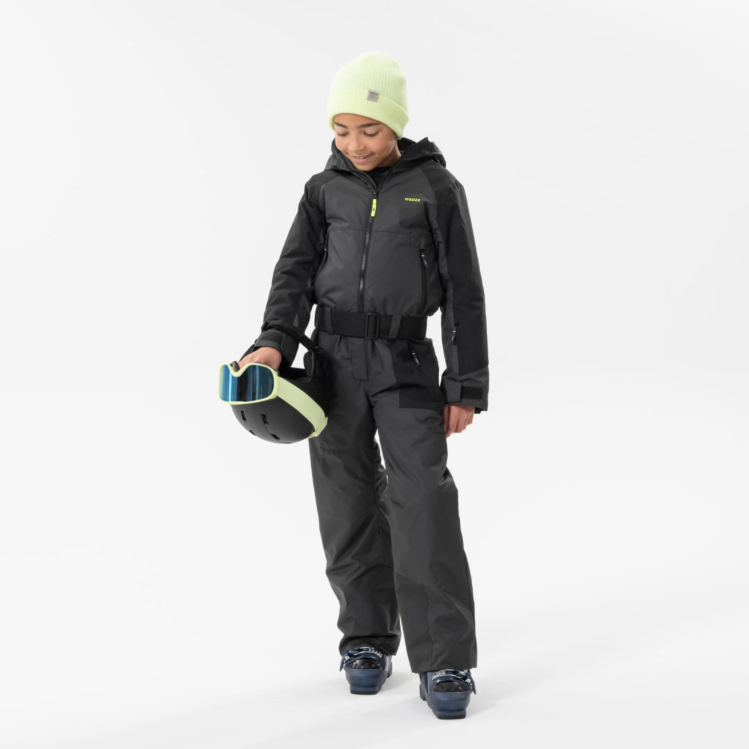WEDZE KIDS’ WARM AND WATERPROOF SKI SUIT 500 GREY 15 WEDZE KIDS’ WARM AND WATERPROOF SKI SUIT 500 GREY - Image 15