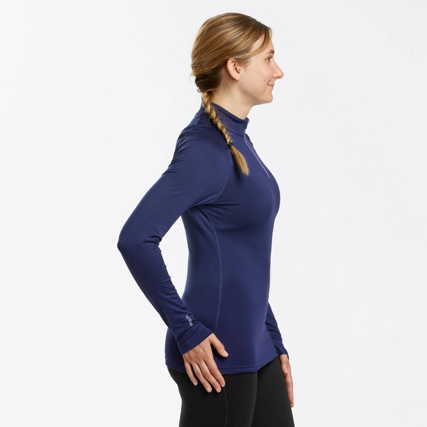 WEDZE Women's Ski Base Layer 500 FFS 1/2 Zip Top 5 WEDZE Women's Ski Base Layer 500 FFS 1/2 Zip Top - Image 5