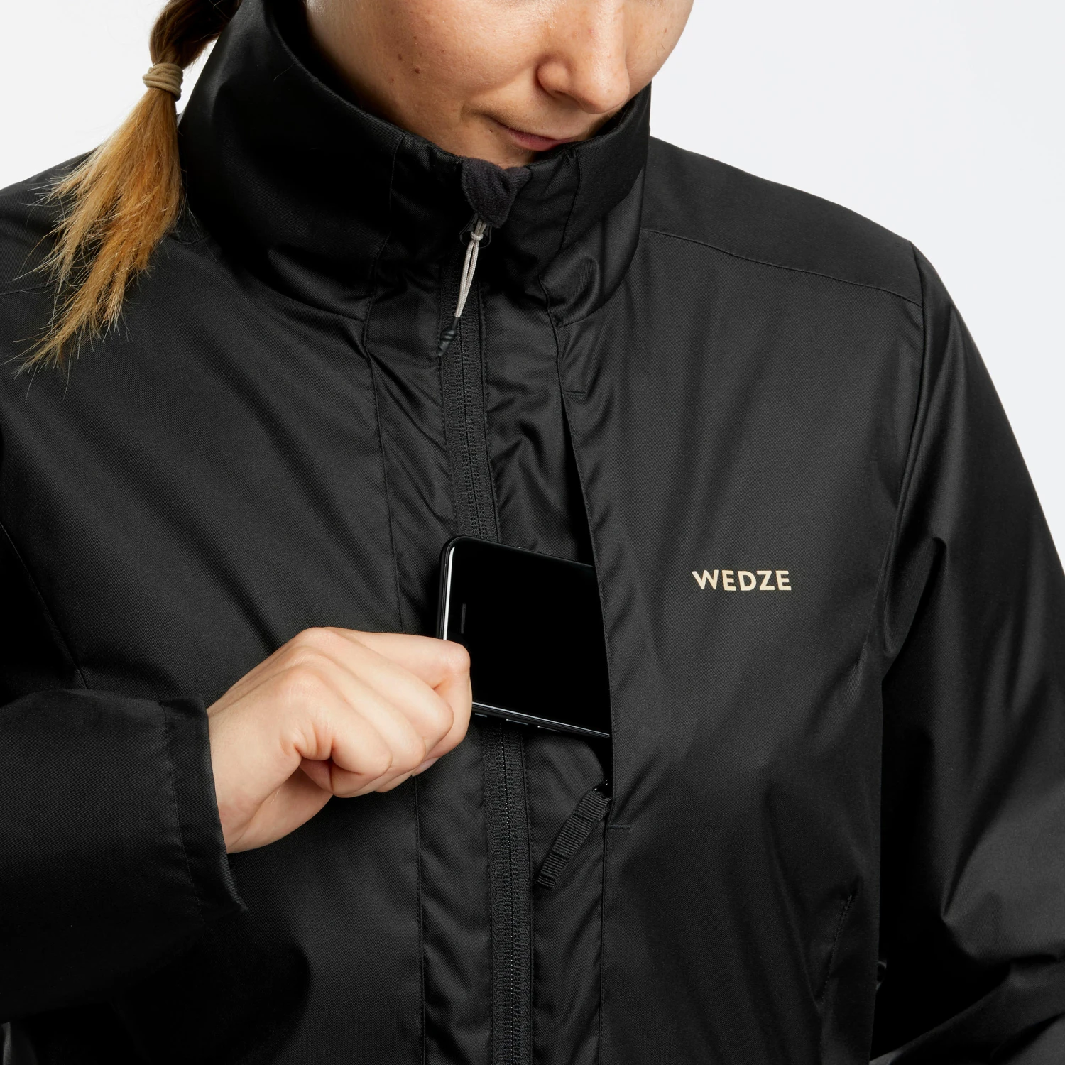 WEDZE WOMEN'S SKI JACKET 100 3 WEDZE WOMEN'S SKI JACKET 100 - Image 3