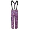 Dare 2b Childrens/Kids Timeout II Waterproof Leopard Print Ski Trousers (Raspberry