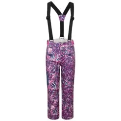 Dare 2b Childrens/Kids Timeout II Waterproof Leopard Print Ski Trousers (Raspberry