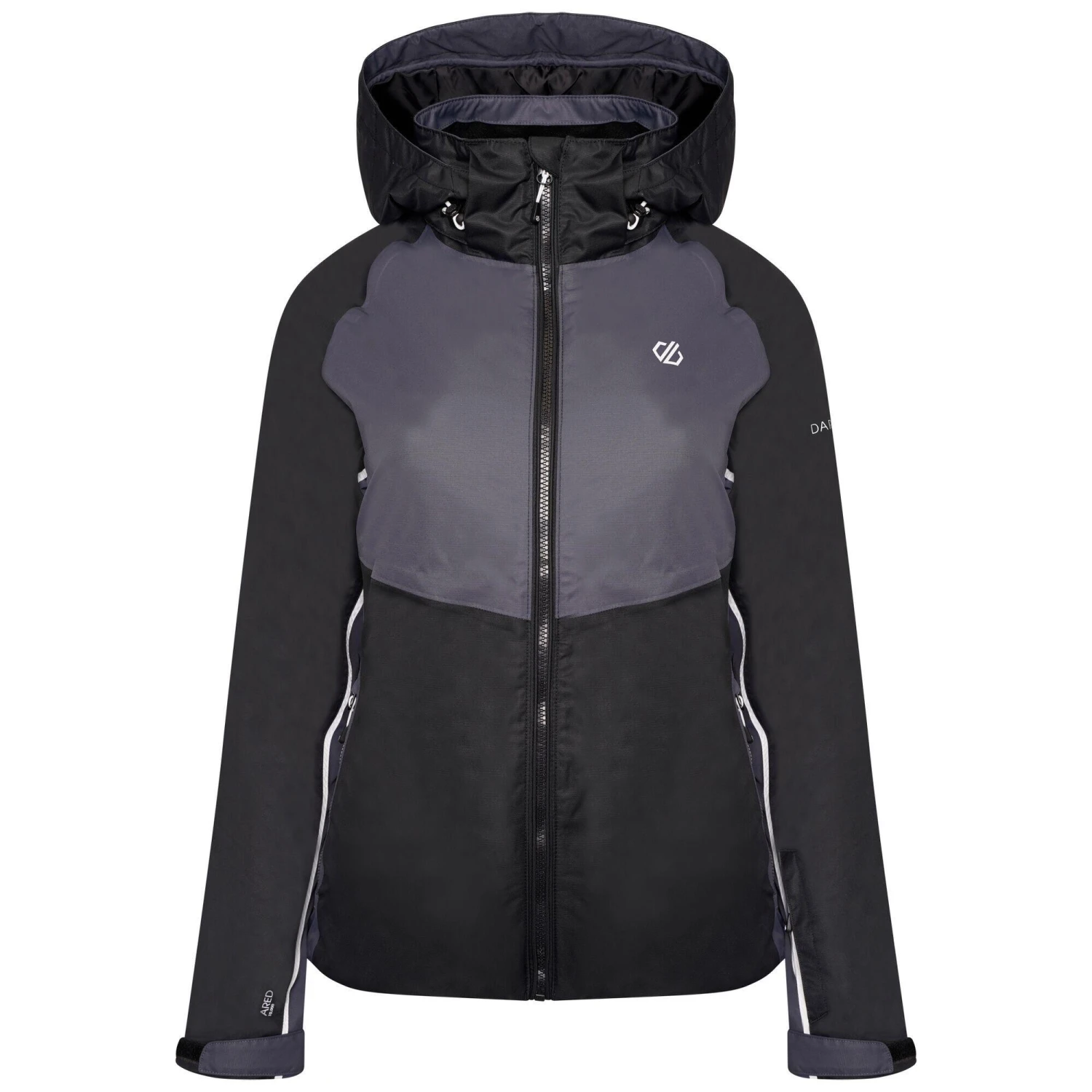 Regatta Womens/Ladies Radiate II Waterproof Ski Jacket (Black/Ebony Grey) 1 Regatta Womens/Ladies Radiate II Waterproof Ski Jacket (Black/Ebony Grey)