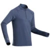 WEDZE Men's Ski 500 1/2 Zip Base Layer Top
