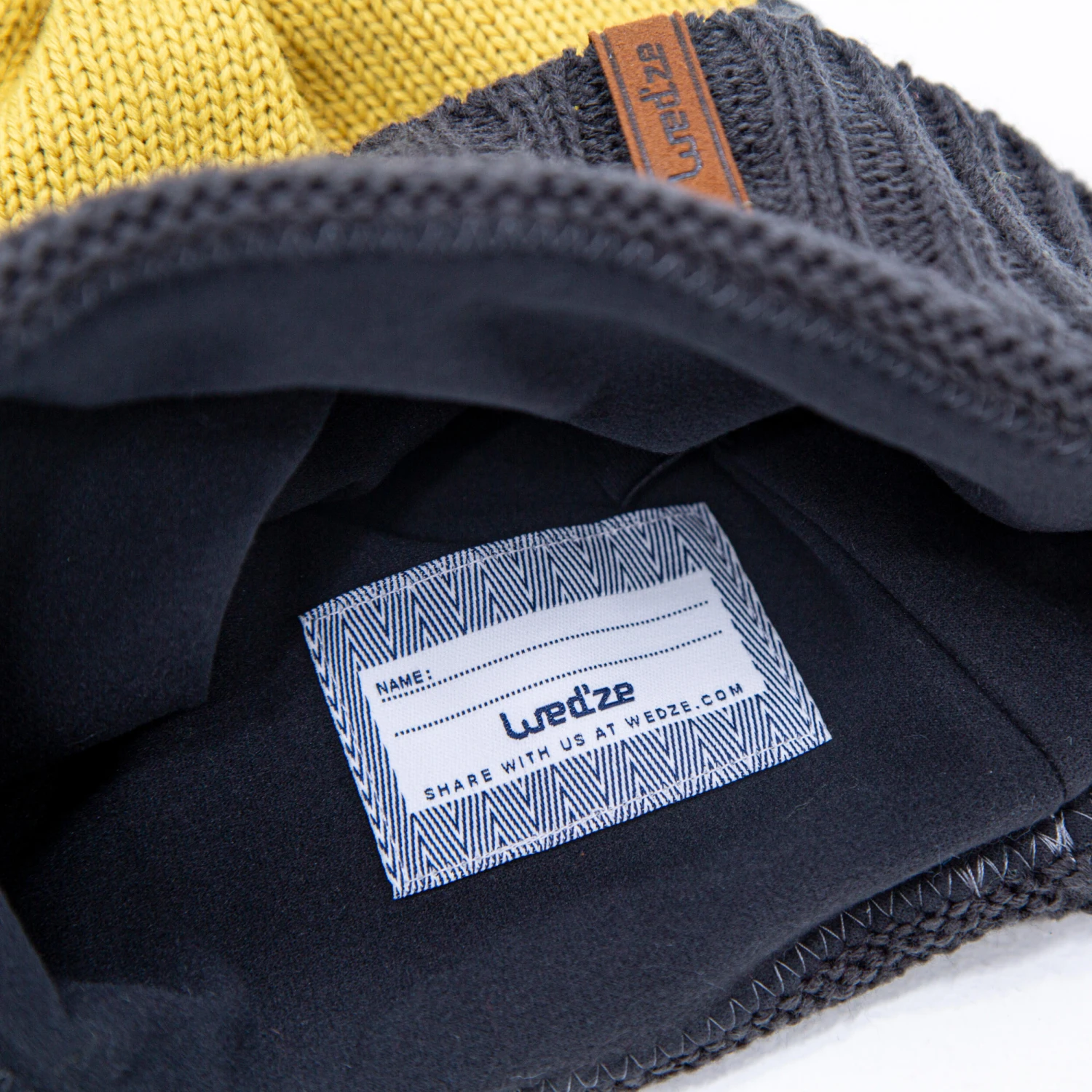 WEDZE KIDS SKI HAT - GRAND NORD - GREY OCHRE TWO 6 WEDZE KIDS SKI HAT - GRAND NORD - GREY OCHRE TWO - Image 6