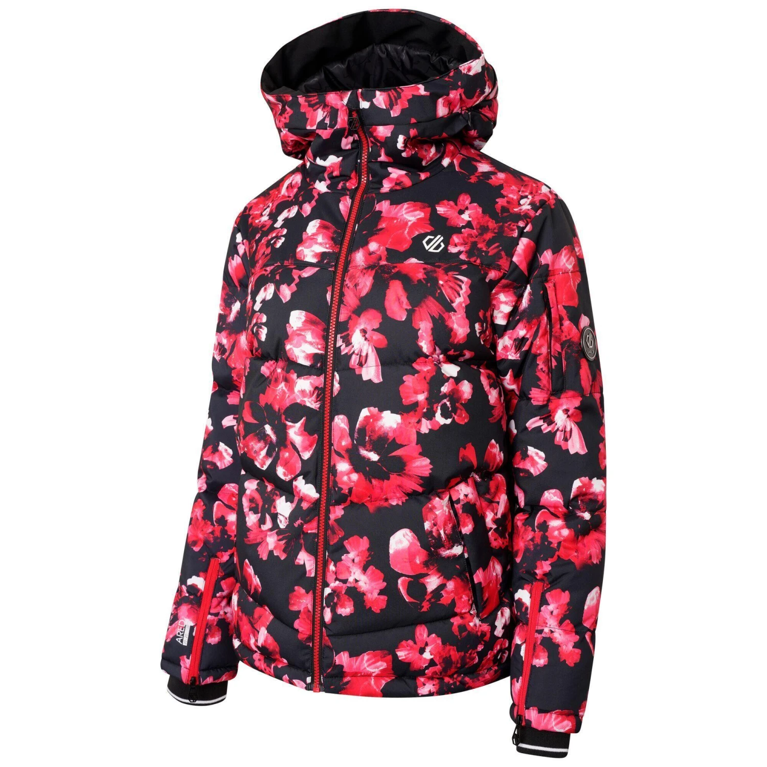 Dare 2b Womens/Ladies Verdict Blossom Recycled Ski Jacket (Lollipop/Red) 3 Dare 2b Womens/Ladies Verdict Blossom Recycled Ski Jacket (Lollipop/Red) - Image 3