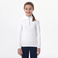 WEDZE Kids’ Ski Base Layer Top - BL 500 1/2 Zip -Ski Sale Store ka5259f288686222ce31aac6d7b2012b0