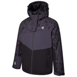 Dare 2b Childrens/Kids Humour II Geometric Ski Jacket (Black/Ebony Grey) -Ski Sale Store ka70b2f6ad80a3aa8023abe941cbb5e3e