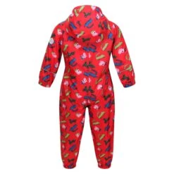 Regatta Childrens/Kids Pobble Peppa Pig Dinosaur Waterproof Puddle Suit (True Red) -Ski Sale Store kb6d145c6b4efffeccc6be77d08c0a7a9