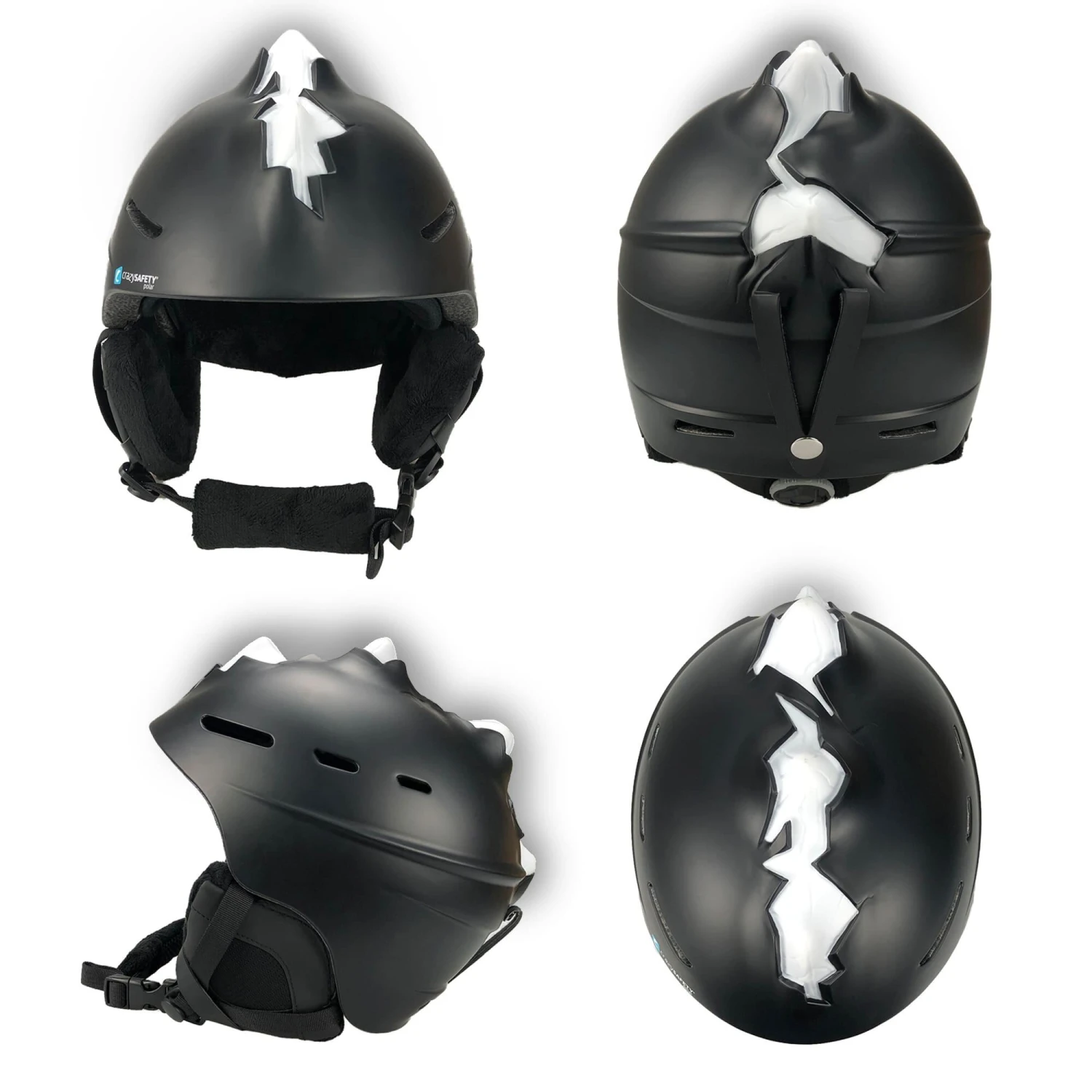 Ski Helmet For Teens And Adults | Matt Black | Crazy Safety | EN 1077 Certified 2 Ski Helmet For Teens And Adults | Matt Black | Crazy Safety | EN 1077 Certified - Image 2