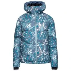 Dare 2b Womens/Ladies Verdict Animal Print Insulated Hooded Ski Jacket (Canton Green)