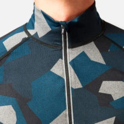 Bodyfit Limited Edition Zip Neck Forest Geo Camo -Ski Sale Store kbbac81695521ccc15d59a0214d2b6455