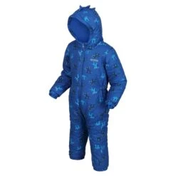 Regatta Childrens/Kids Penrose Dinosaur Puddle Suit (Nautical Blue) -Ski Sale Store kbd84472a3121b3b27f9c5567037b2a32