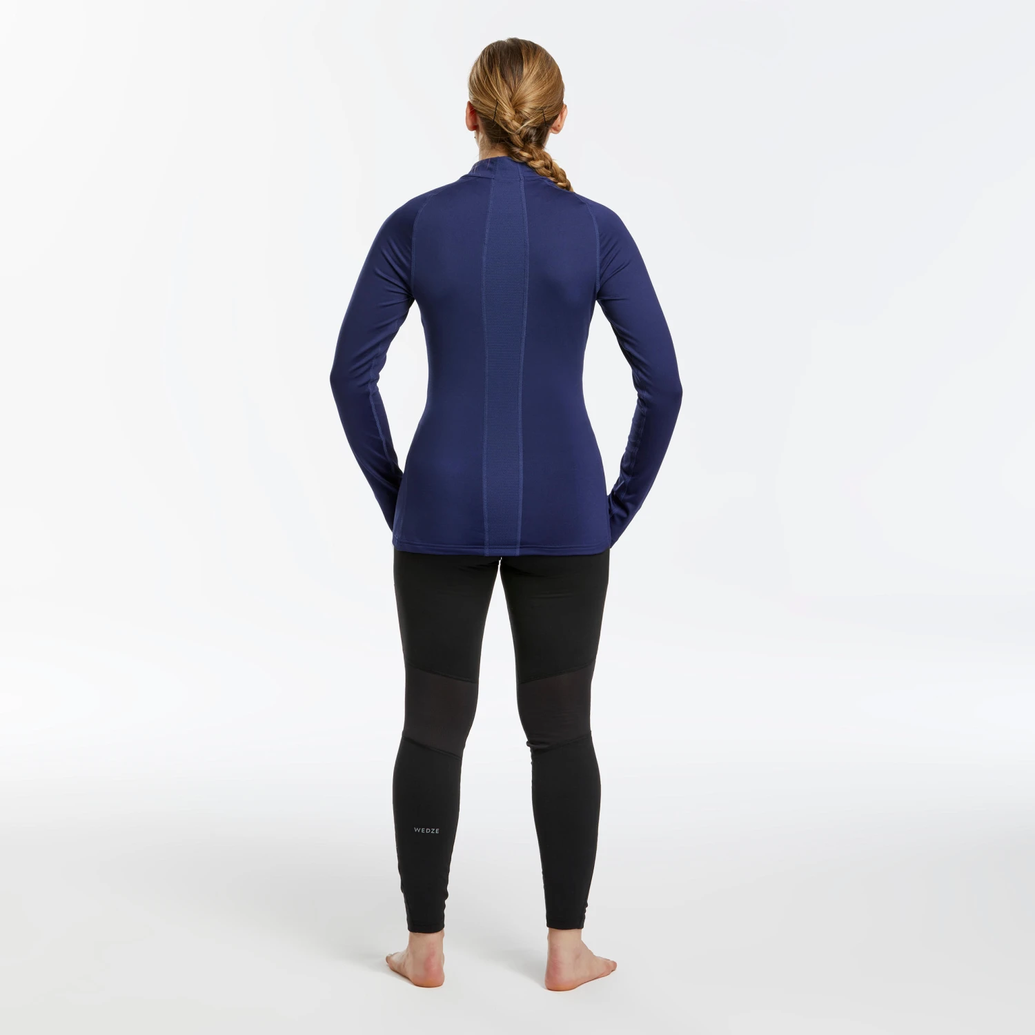 WEDZE Women's Ski Base Layer 500 FFS 1/2 Zip Top 4 WEDZE Women's Ski Base Layer 500 FFS 1/2 Zip Top - Image 4