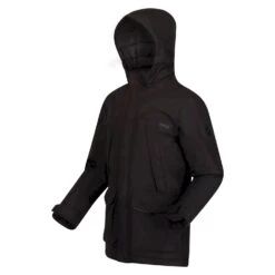 Regatta Childrens/Kids Paddrick Waterproof Parka (Black) -Ski Sale Store kc455c42d1fb5edb33685768424b693ec