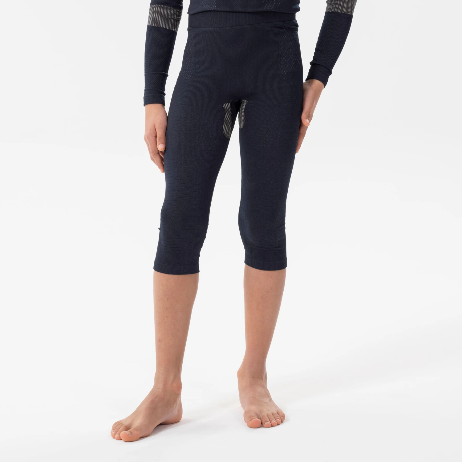 WEDZE KIDS' SKI BASE LAYER BOTTOMS - BL 500 I-SOFT SEAMLESS 2 WEDZE KIDS' SKI BASE LAYER BOTTOMS - BL 500 I-SOFT SEAMLESS - Image 2
