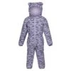 Regatta Childrens/Kids Penrose Zebra Print Puddle Suit (Pansy)