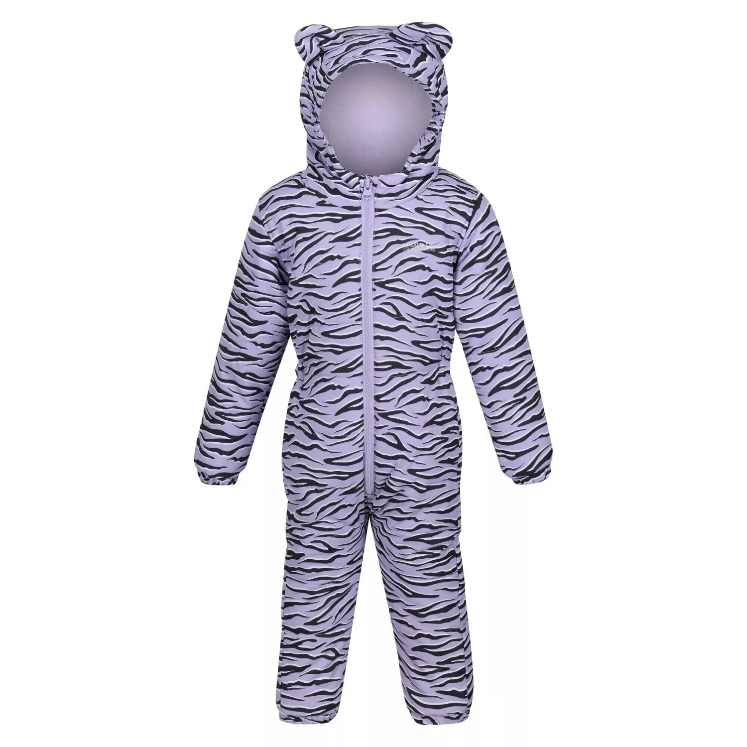 Regatta Childrens/Kids Penrose Zebra Print Puddle Suit (Pansy) 1 Regatta Childrens/Kids Penrose Zebra Print Puddle Suit (Pansy)
