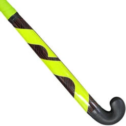 Mercian Barracuda Recycled Juniors Hockey Plastic Stick, Black/Green