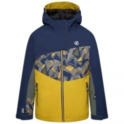 Dare 2b Childrens/Kids Humour II Geometric Ski Jacket (Black/Ebony Grey) -Ski Sale Store kced618a41604a631d4dc70256a1cca19