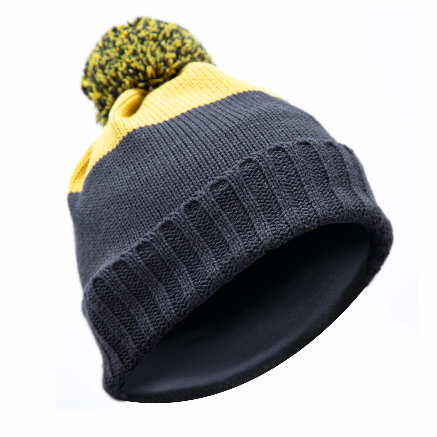 WEDZE KIDS SKI HAT - GRAND NORD - GREY OCHRE TWO 3 WEDZE KIDS SKI HAT - GRAND NORD - GREY OCHRE TWO - Image 3