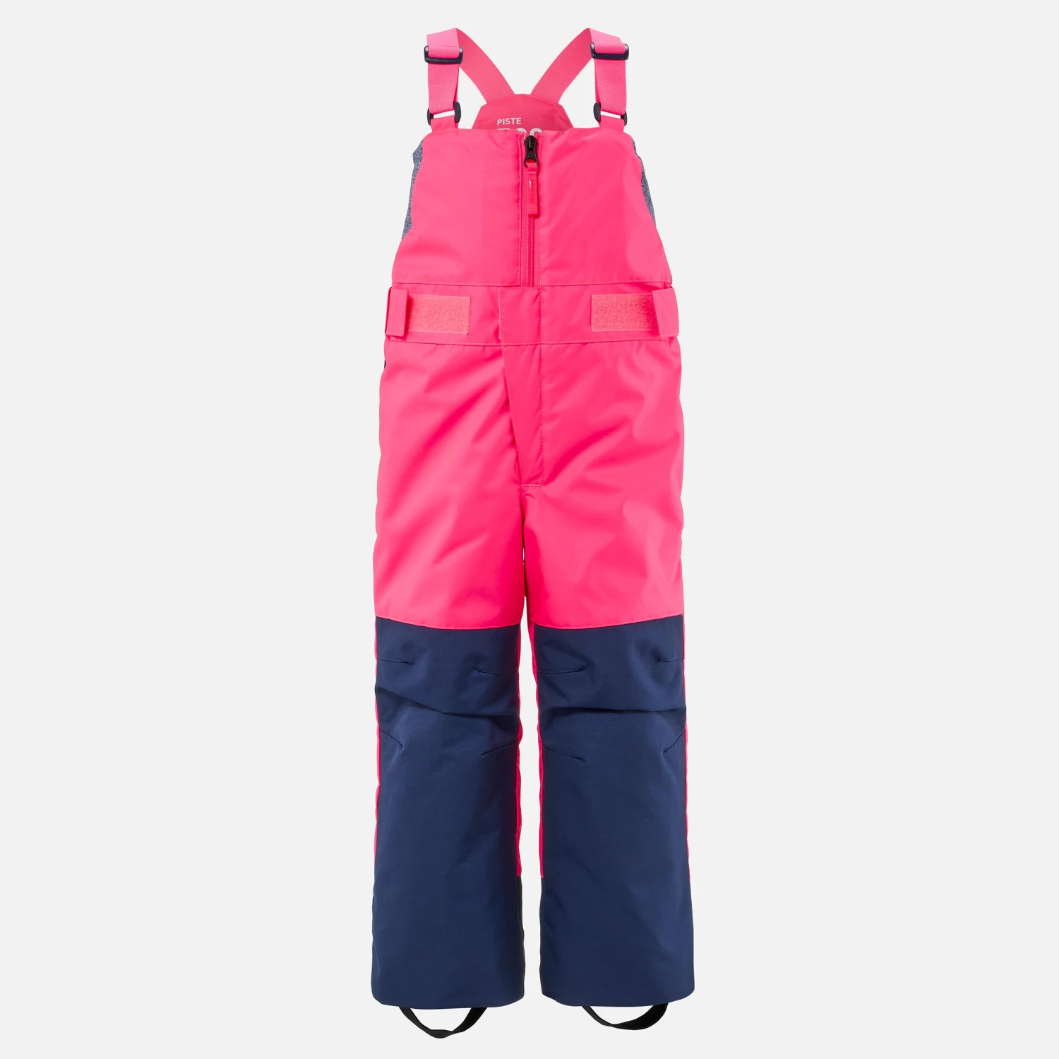 WEDZE KIDS’ WARM AND WATERPROOF SKI DUNGAREES - 500 PNF 2 WEDZE KIDS’ WARM AND WATERPROOF SKI DUNGAREES - 500 PNF - Image 2