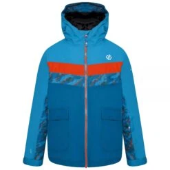 Dare 2b Childrens/Kids Remarkable II Camo Ski Jacket (Fjord Blue/Gulfstream)