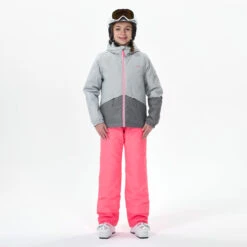 WEDZE KIDS’ WARM AND WATERPROOF SKI JACKET - 100 -Ski Sale Store ke865bc6ffbfa4dcd1f7b18115eba4cb2